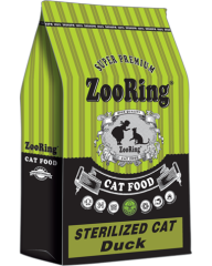 ZooRing корм для кошек Sterilized Cat Duck (Утка)