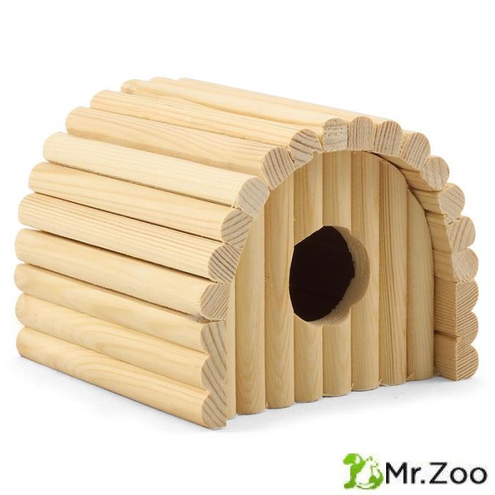 Triol (Триол) Домик полукруглый для мелких животных деревянный 125*130*105 мм