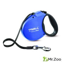 Triol Flexi (Триол Флекси) Standard Soft Blue Поводок-рулетка для собак, синий, лента