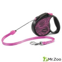 Triol Flexi (Триол Флекси) Colour Pink Поводок-рулетка для собак, розовый, трос