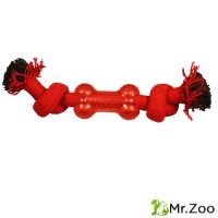 Triol (Триол) "Веревка-канат, 2 узла и кость" игрушка для собак