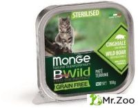 Monge (Монже) Cat Bwild Grain free Sterilised беззерновые консервы для стерилизованных кошек 100 гр