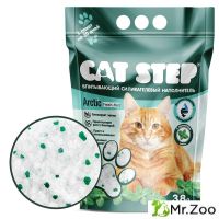 Cat Step Arctic Fresh Mint наполнитель впитывающий, силикагелевый с ароматом мяты 3,8 л