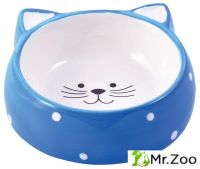 КерамикАрт Мордочка кошки миска керамическая для кошек 250 мл