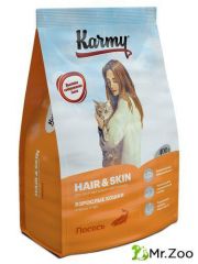 Karmy (Карми) Hair & Skin корм для кошек старше 1 года, поддержание здоровья кожи и шерсти, лосось