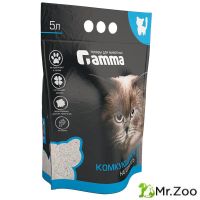 Gamma (Гамма) Наполнитель для кошек бентонитовый, комкующийся 5 л