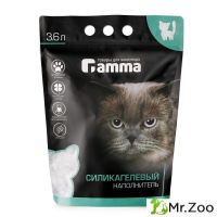 Gamma (Гамма) Наполнитель для кошек силикагелевый, впитывающий 3,6 л