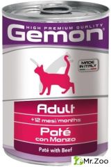 Gemon (Гемон) Cat консервы для кошек паштет говядина 400 гр