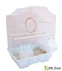 №1 Клетка для птиц фигурная, комплект 35*28*46 см