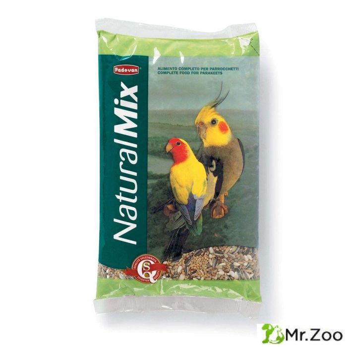 Корм Padovan NATURALMIX parrocchetti основной для средних попугаев