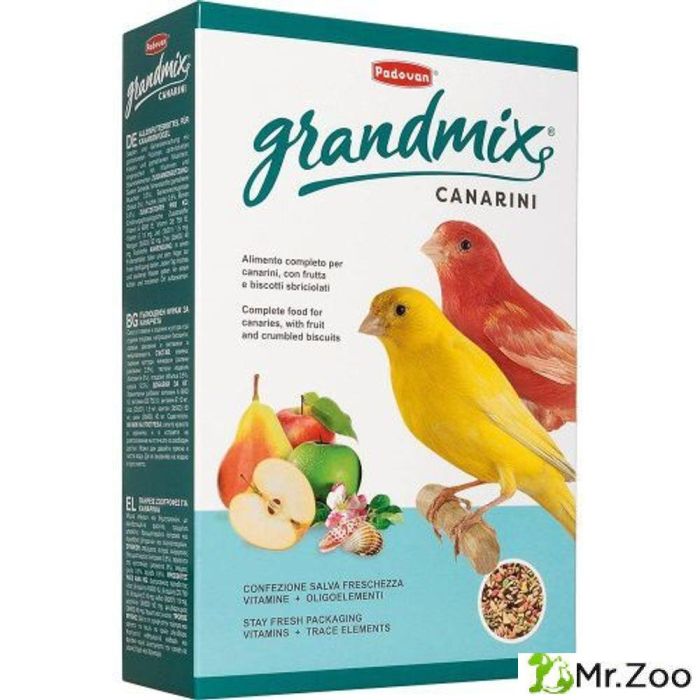 Корм Padovan GRANDMIX canarini комплексный, основной для канареек