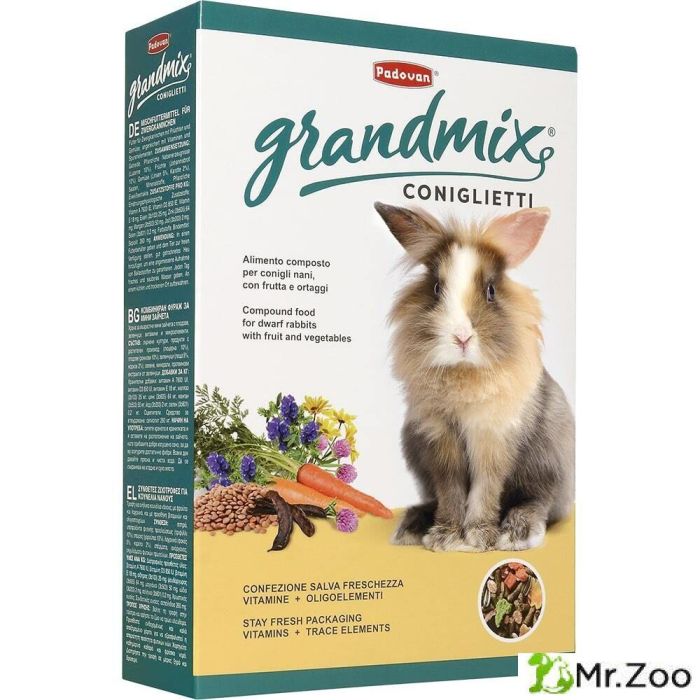 Корм Padovan GRANDMIX coniglietti комплексный для кроликов