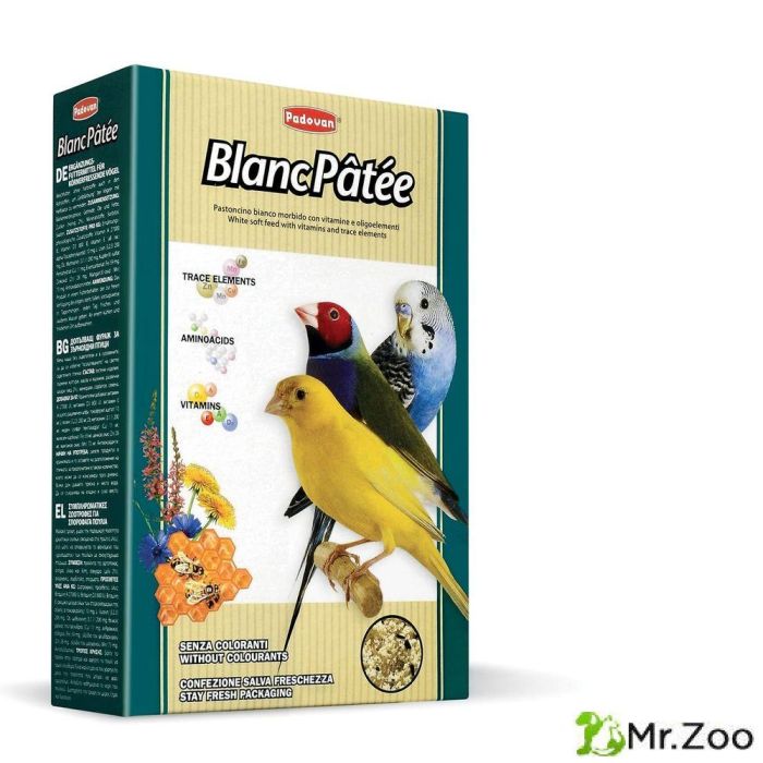 Корм Padovan BLANC PTE дополнительный для декоративных птиц с медом