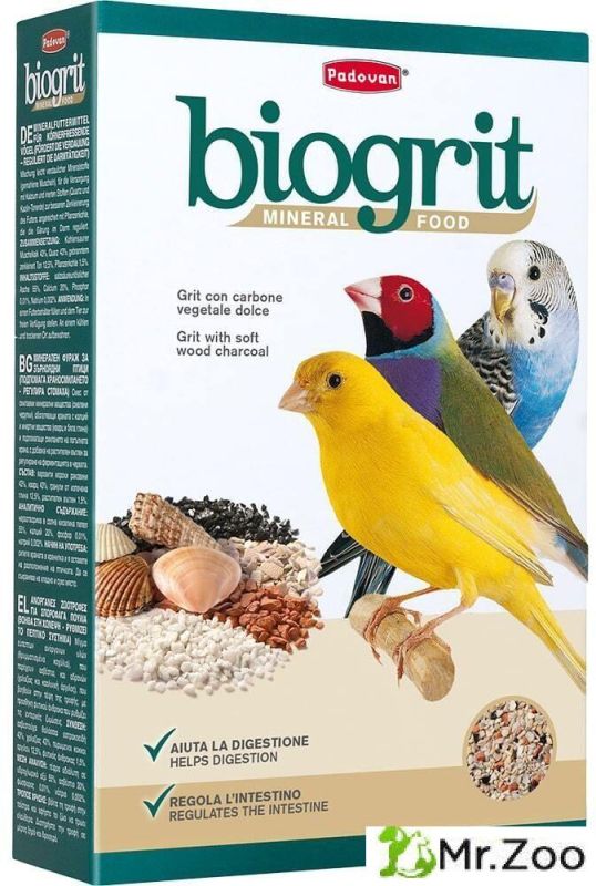 Минеральная добавка Padovan BIOGRIT для декоративных птиц био-песок