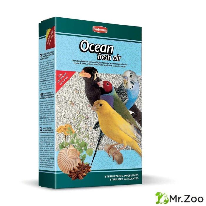 Наполнитель Padovan OCEAN fresh air био-песок для декоративных птиц