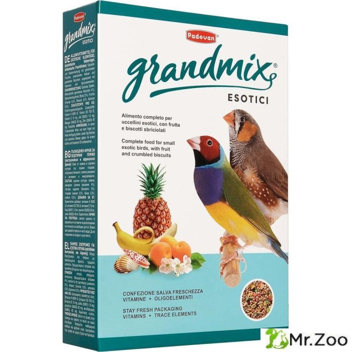 Корм Padovan GRANDMIX esotici комплексный, основной для экзотических птиц