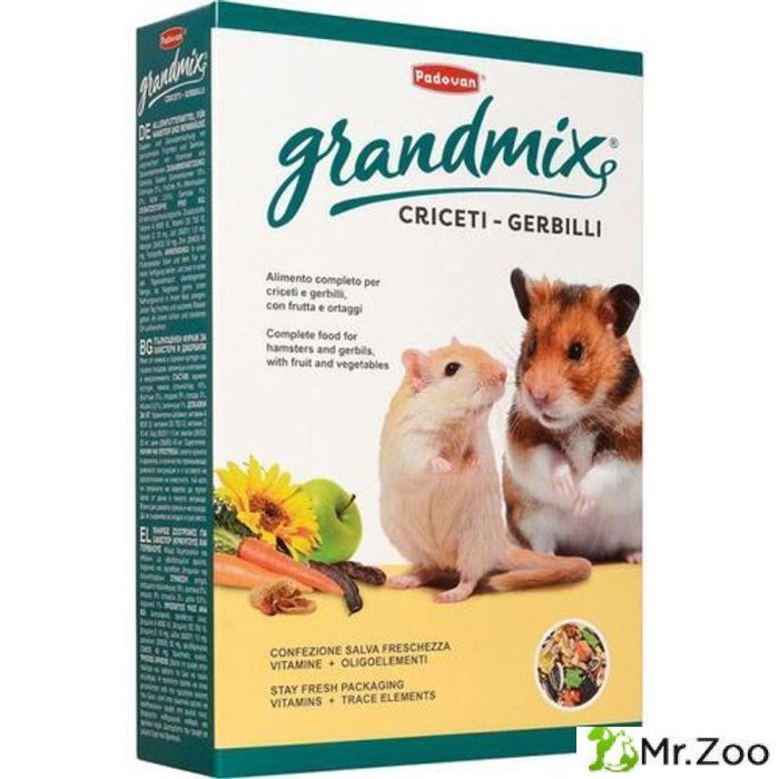 Корм Padovan GRANDMIX criceti комплексный для хомяков и мышей