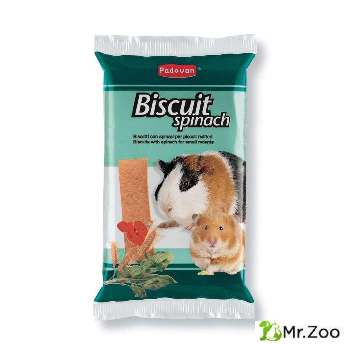 Лакомство Padovan BISCUIT spinach бисквиты со шпинатом для грызунов