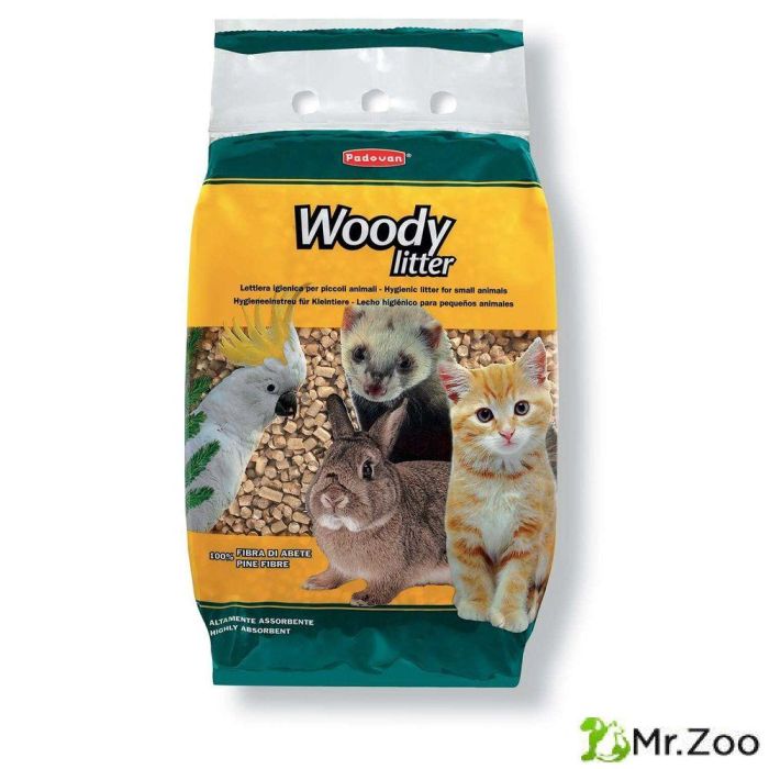Наполнитель Padovan Woody Litter древесный наполнитель для кошек, птиц и мелких домашних животных