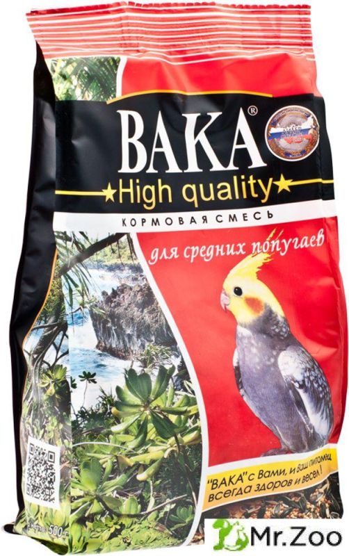 ВАКА High Quality корм для средних попугаев