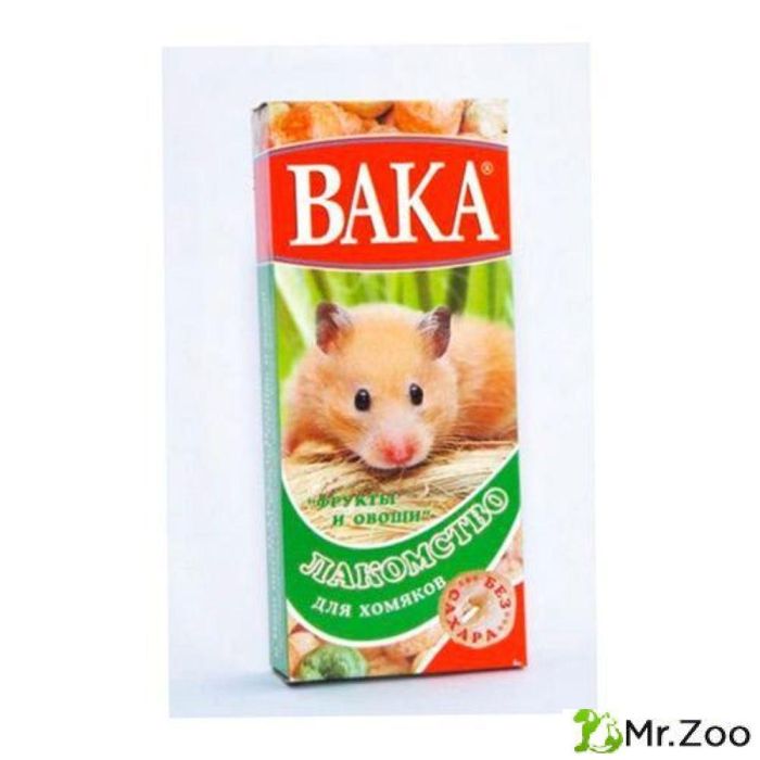 ВАКА лакомство для хомяков "Ассорти овощи и фрукты" 150 гр