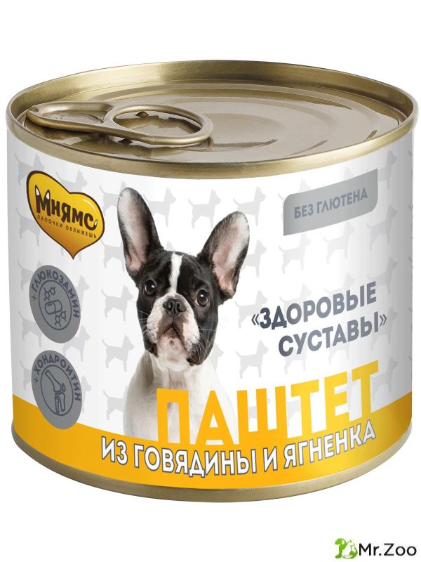 Мнямс паштет Здоровые суставы из говядины и ягненка для собак всех пород