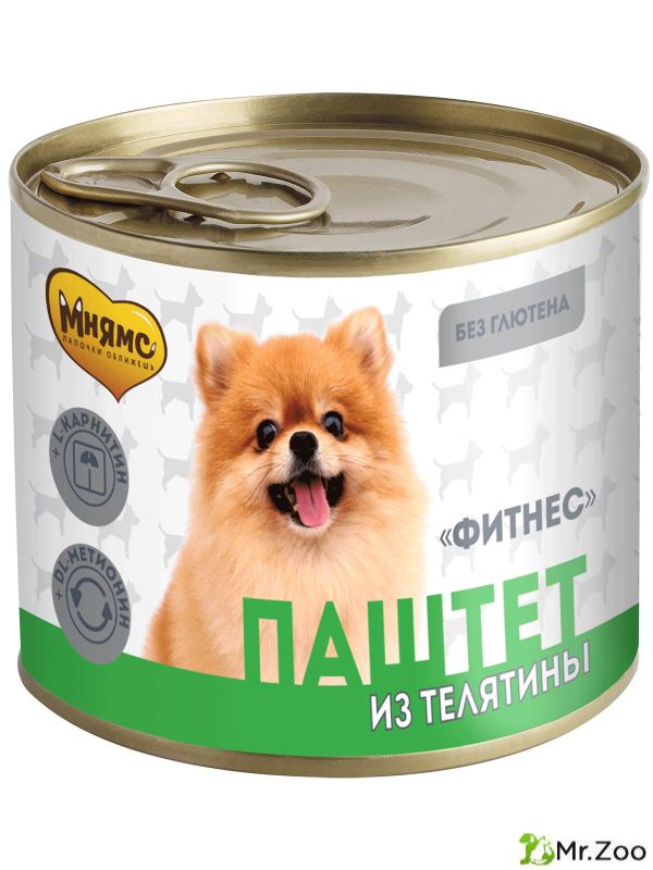 Мнямс паштет Фитнес из телятины для собак всех пород