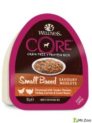 Влажный корм CORE Savoury Medleys для собак мелких пород из курицы с индейкой, морковью и зеленой фасолью