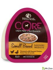 Влажный корм CORE Savoury Medleys для собак мелких пород из курицы с уткой, горошком и морковью