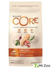 Сухой корм CORE для взрослых кошек, из индейки с курицей