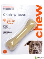 Petstages игрушка для собак Chick-A-Bone косточка с ароматом курицы 11 см малая