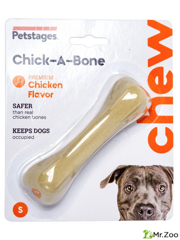 Petstages игрушка для собак Chick-A-Bone косточка с ароматом курицы 11 см малая