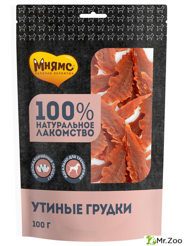 Лакомство Мнямс для собак утиные грудки