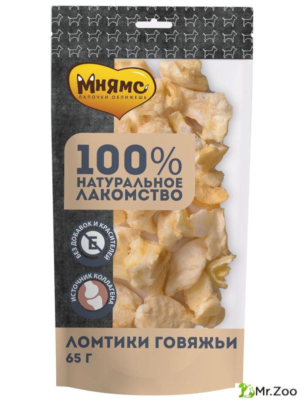 Лакомство Мнямс для собак Ломтики говяжьи