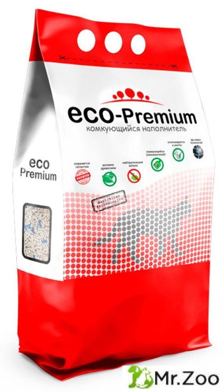 ECO Premium BLUE наполнитель древесный без запаха 20,2 кг