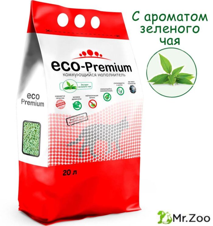 ECO Premium Зеленый чай наполнитель древесный зеленый чай 7,6 кг
