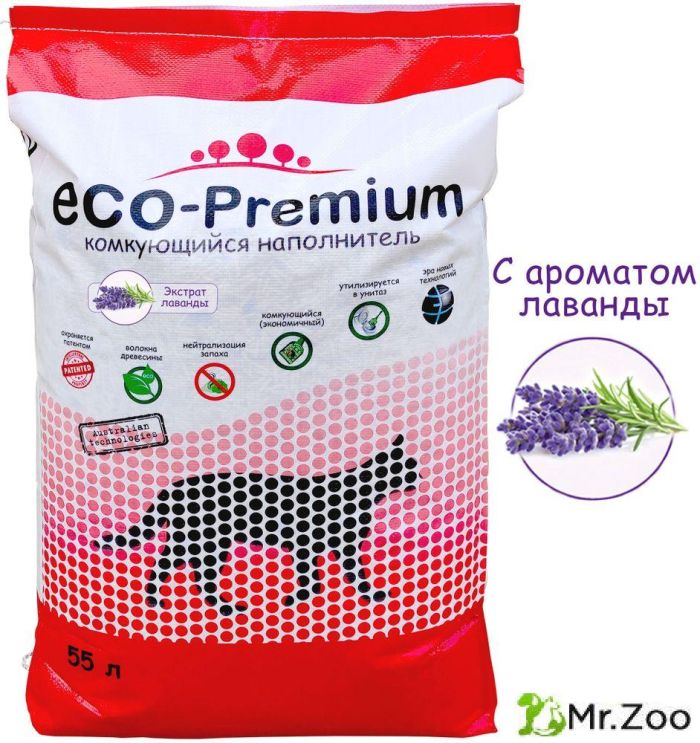 ECO Premium Лаванда наполнитель древесный лаванда 20,2 кг