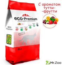 ECO Premium Тутти-фрутти наполнитель древесный ягоды 7,6 кг