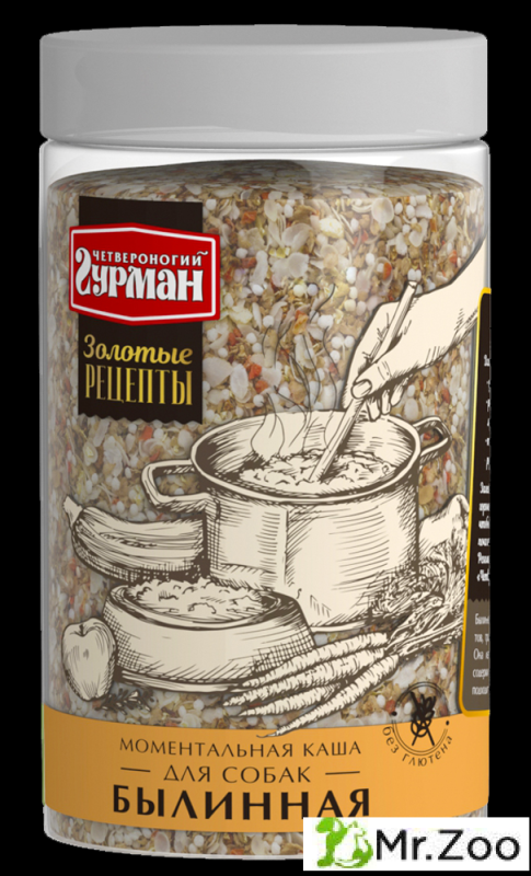 Каша для собак Четвероногий гурман "Золотые Рецепты. Былинная",
