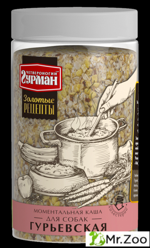 Каша для собак Четвероногий гурман "Золотые Рецепты. Гурьевская",