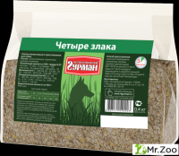 Каша моментальная для собак Четвероногий гурман "Хлопья гречневые с морковью",