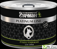 Корм консервированный для собак Четвероногий гурман "Platinum line Рубец говяжий",