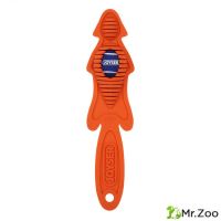 Игрушка для собак JOYSER Slimmy Маленькая шкура лисы из резины c мячом-пищалкой S/M оранжевая, 38 см