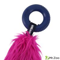 Игрушка для собак JOYSER Puppy Хвост с резиновым кольцом с пищалкой S розовый, 20 см