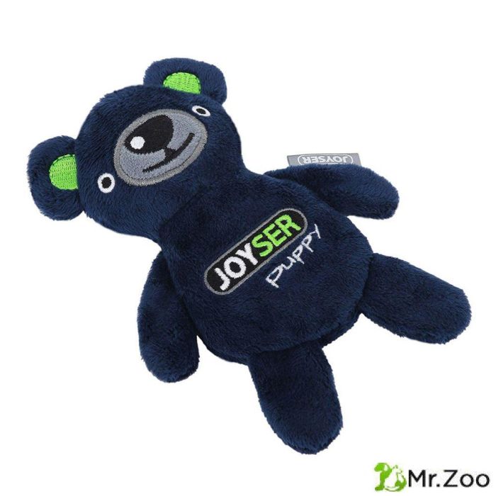 Игрушка для собак JOYSER Puppy Мишка со сменной пищалкой S синий, 15 см