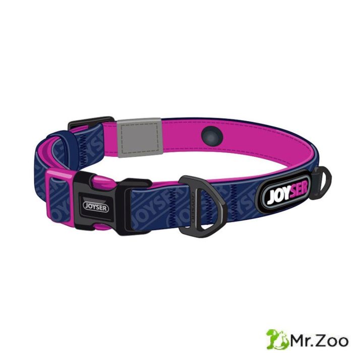 Ошейник для собак JOYSER Walk Base Collar S/290*12*3 синий с розовым