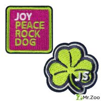 Два шеврона на кнопках JOYSER Walk Patches (слоган, трилистник) 45*45*5
