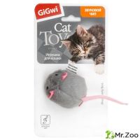 Gigwi MELODY CHASER Игрушка для кошек Мышка со звуковым чипом 6см