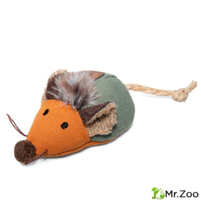 Gigwi CATCH & SCRATCH ECO  Игрушка для кошек Мышка со звуковым чипом 9 см