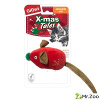 Gigwi X-mas TALES Игрушка для кошек Мышка со звуковым чипом 13см